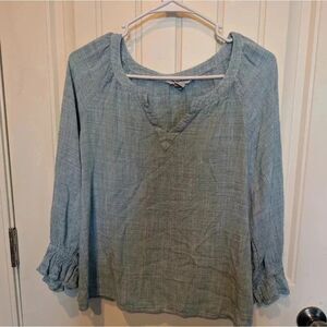 Tommy Bahama Montauk Gingham Top Women's Green large